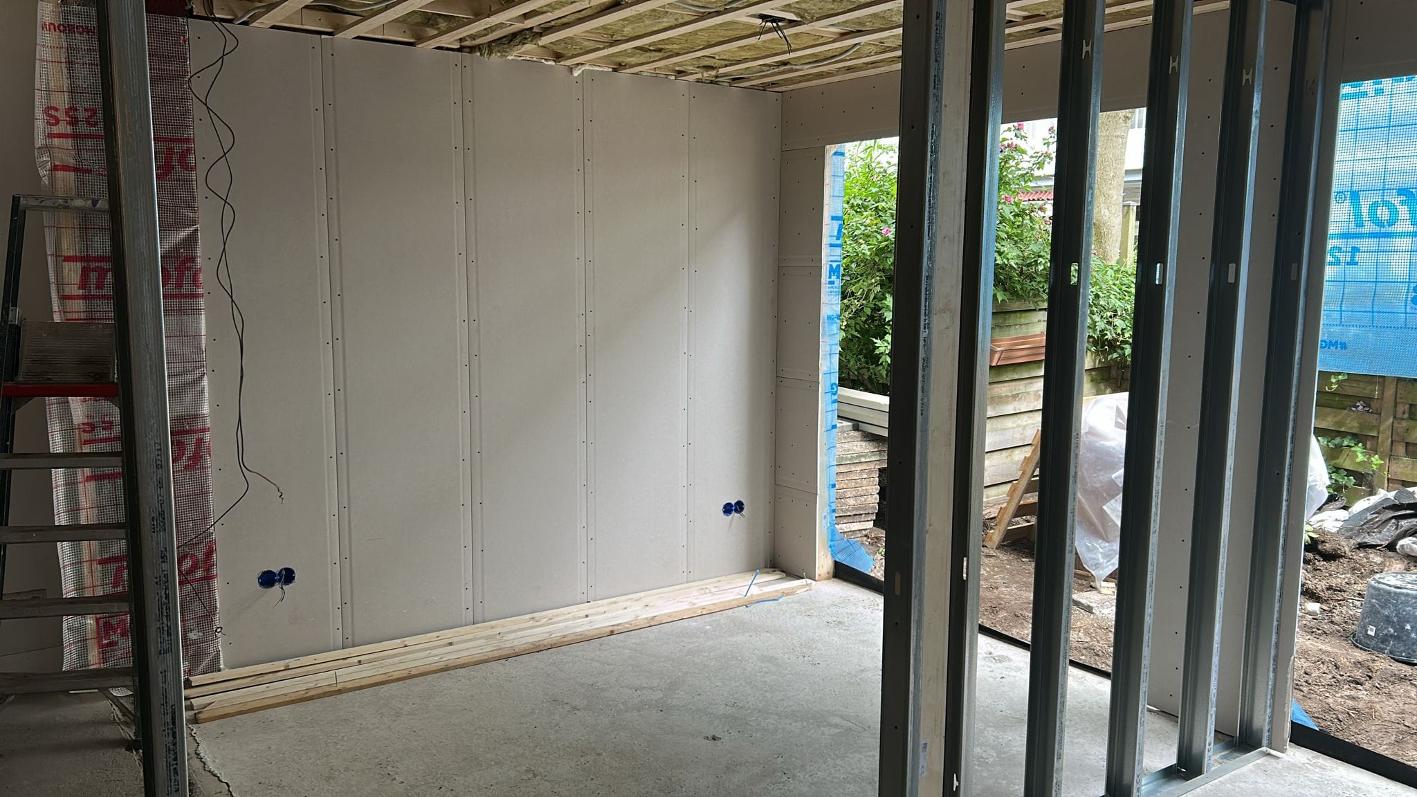 Aanbouw amsterdam houtskelet frame