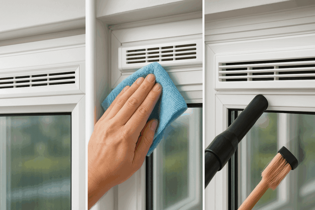 ventilatierooster schoonmaken