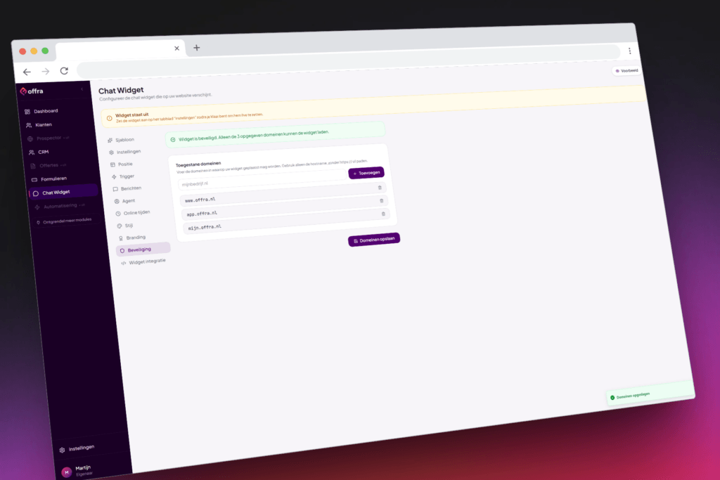 Makkelijke website chatbot