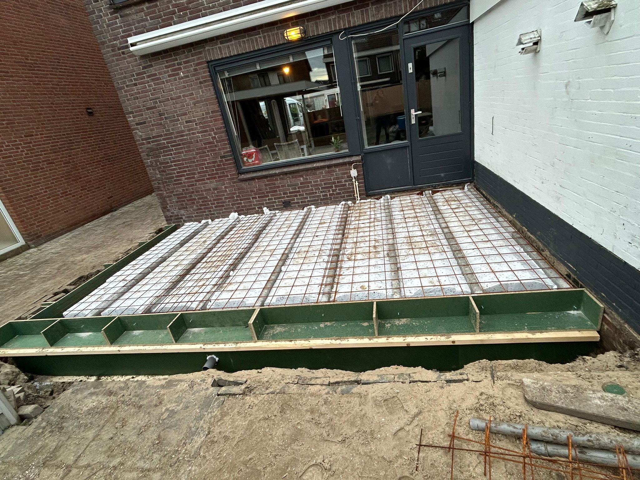 Fundering aanbouw Zoeterwoude